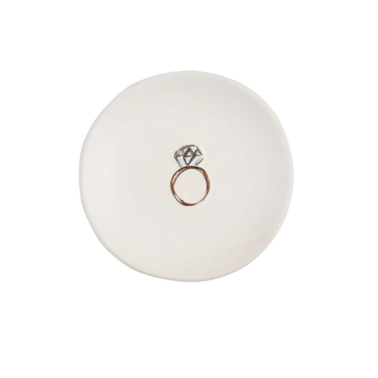Stoneware Wedding Ring Dish